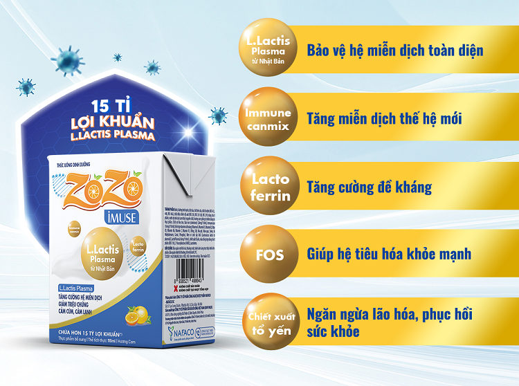 ZOZO iMUSE không chỉ là một sản phẩm dinh dưỡng, mà còn là giải pháp toàn diện giúp bạn xây dựng hệ miễn dịch khỏe mạnh, phù hợp với mọi lứa tuổi, đặc biệt là người bận rộn và dễ bị tác động bởi môi trường.