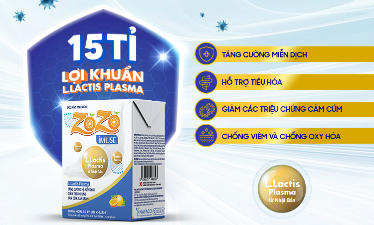 ZOZO IMUSE chứa 15 tỷ lợi khuẩn L. Lactis Plasma hiện đang được nhiều gia đình tin dùng nhờ khả năng hỗ trợ miễn dịch tự nhiên, an toàn và phù hợp với cả người lớn lẫn trẻ nhỏ.