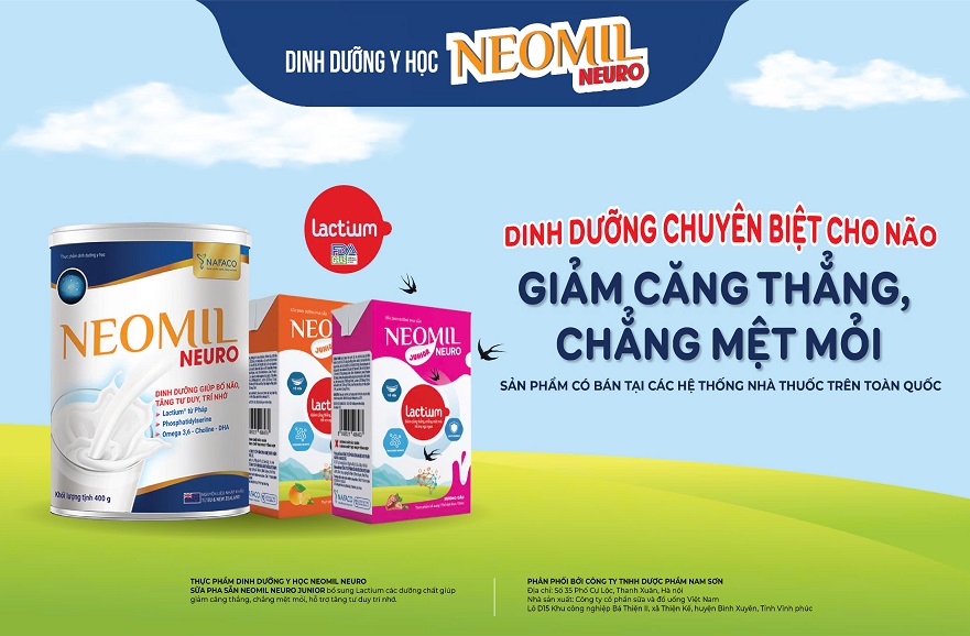 Sữa Neomil Neuro Junior giải pháp dinh dưỡng tối ưu cho sự phát triển toàn diện của trẻ nhỏ